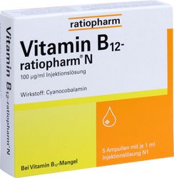 VITAMIN B12-RATIOPHARM N 100 g/ml Inj.-Lsg.Amp.