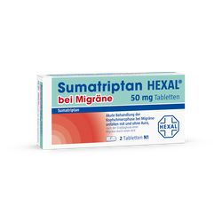 SUMATRIPTAN HEXAL bei Migrne 50 mg Tabletten